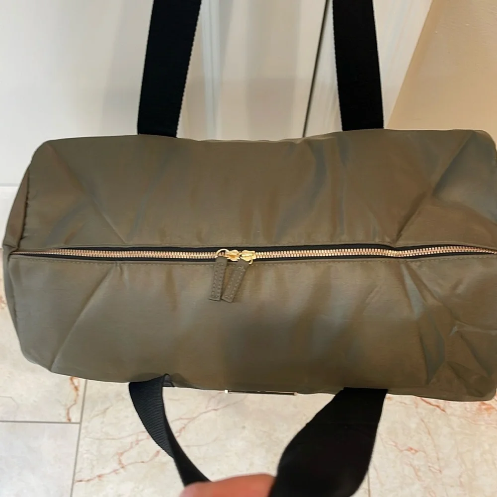 Jean Paul Gaultier military green duffel bag